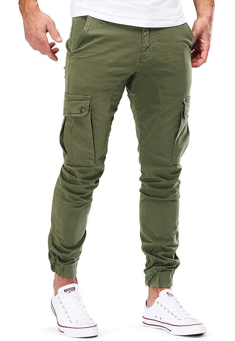 Neue gewebte Freizeithose für Herren, Arbeitshose, Hosen mit Tasche_voghion.com