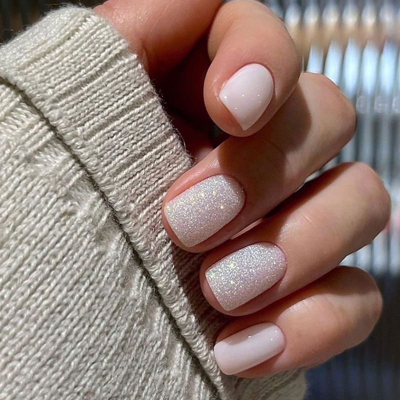 Eenvoudige Valse 24-delige nagels Korte vierkante witte Franse nep-vingernagels Draagbare nagels Art Set Druk op volledige dekking_voghion.com