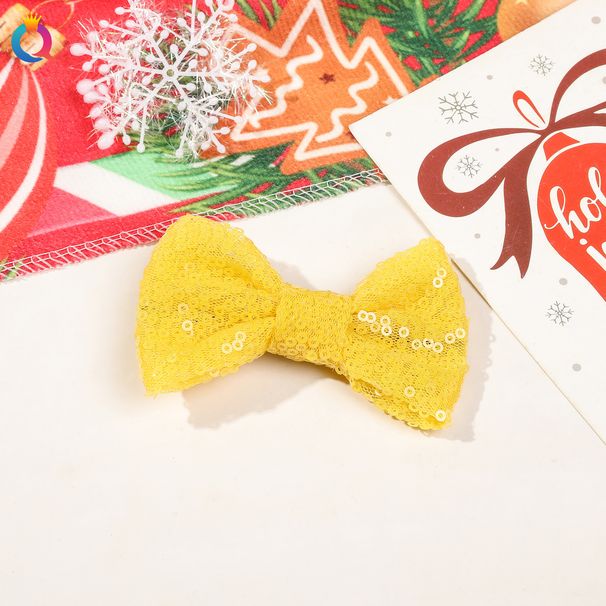 Set di fermagli e elastici per capelli con fiocco glitterato: accessori per capelli eleganti e giocosi per donne e ragazze (verde/rosso/giallo)_voghion.com