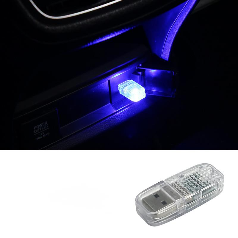 Dokunmatik Renkli RGB LED İç Mekan Değişiklik Yok Müzik Ritmi Araba USB Atmosfer Işığı_voghion.com