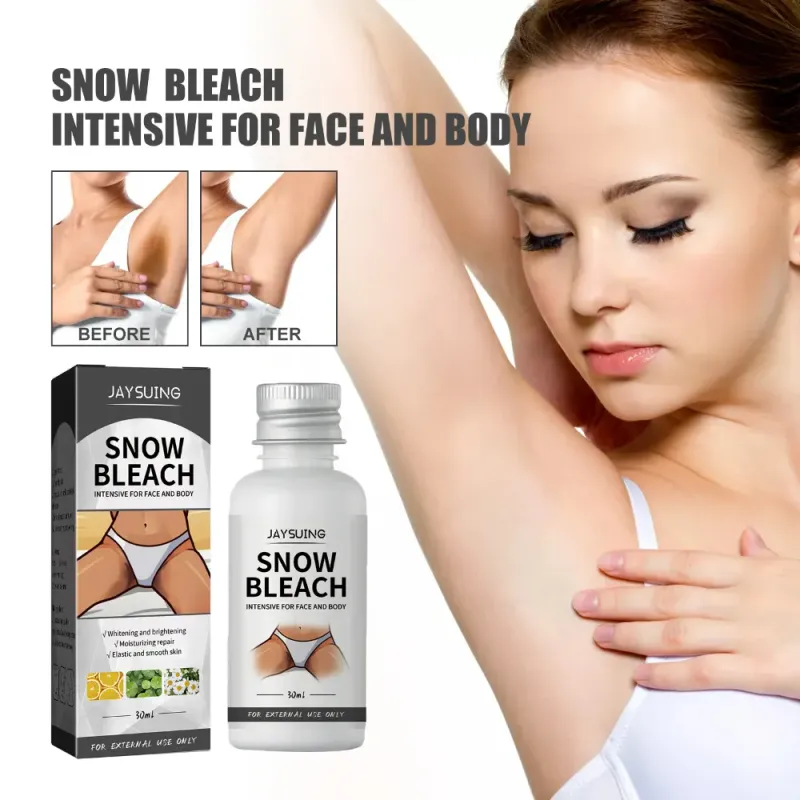 Whitening Bleach Body Cream Brighten Underarm Elbow Knees Joint Removal Intimate Parts Dark Spots Melanin Snow Blea_voghion.com
