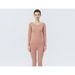 Completo termico al 100% per donna, maglione sottile con strato di base, biancheria intima calda in cotone Xinjiang, biancheria intima riscaldante da donna_voghion.com