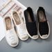 CMY Women Flats Shoes Slip On Ladies Canvas Lazy Loafers Breathable Espadrilles Spring Autumn Footwear_voghion.com
