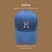 Baseballmütze mit gesticktem R-Buchstaben, für Frühling und Herbst, Freizeit, gebogene Traufe, koreanische Ausgabe, Entenzunge, für Männer und Frauen_voghion.com