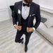 Men's Clothing Three piece Suit Groom Best Man Wedding Banquet Large Size_voghion.com