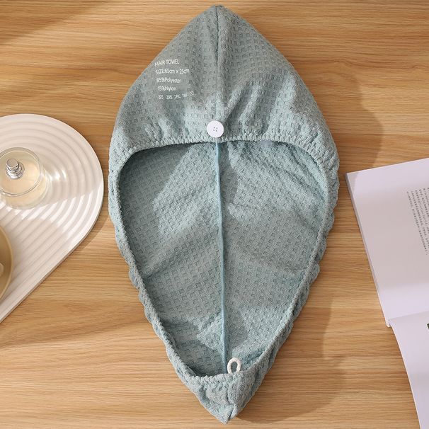 Exklusiv våffelmössa för hårtorkning, exklusivt förtjockad, supersnabbtorkande, vattenabsorberande, exklusiv duschmössa, handdukshuvudband_voghion.com