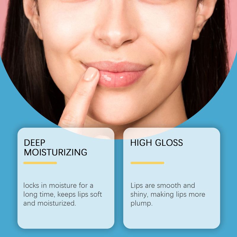 Huile hydratante pour les lèvres EELHOE, soin doux et délicat, hydrate la peau des lèvres, huile hydratante quotidienne pour les lèvres_voghion.com