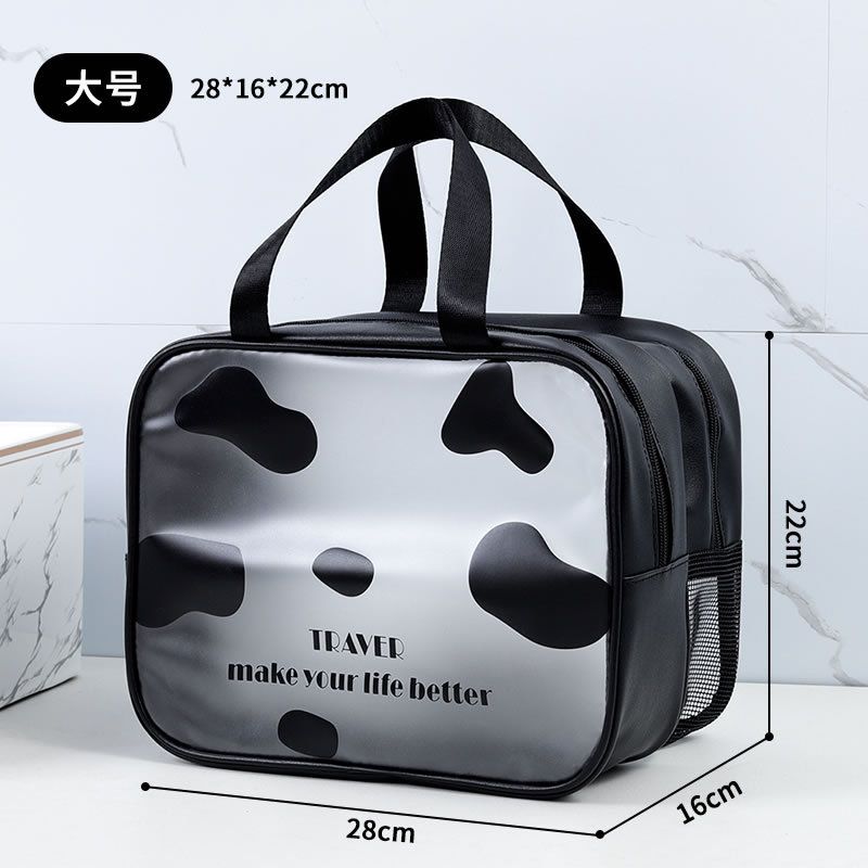 Sac cosmétique femmes nouvelle séparation sèche et humide Portable grande capacité sac de rangement cosmétique étanche sac de lavage portable_voghion.com