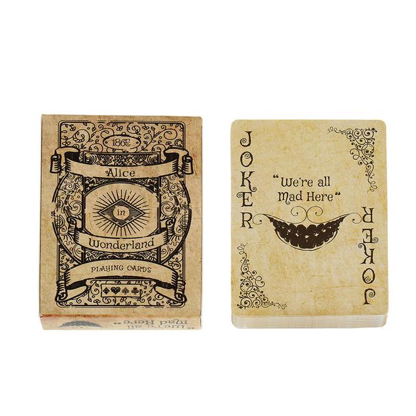 Vintage Alice Playing Cards Cute High-Value Creative Peripheral Card Collection Desktop Friend Gathering Game_voghion.com
