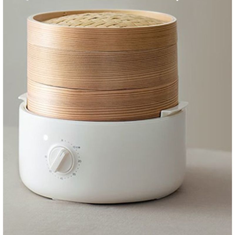 KS electric steam [aburător din bambus fără substanțe chimice] oală de gătit la abur complet automată, temporizată, de uz casnic, de 2-6 l_voghion.com