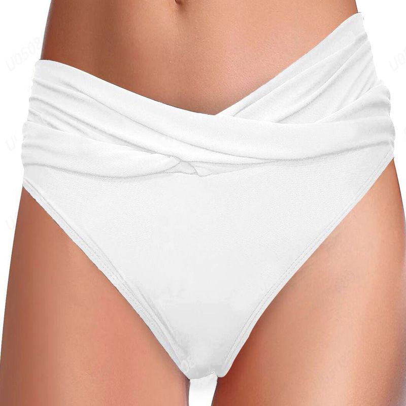 European And American Swimsuit Women's Sexy Swimming Trunks Solid Color Triangle Bikini Swimsuit Foreign Trade Slim_voghion.com