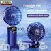 USB Handheld Mini Fan Foldable Neck Hanging Fans 5 Speed USB Rechargeable_voghion.com