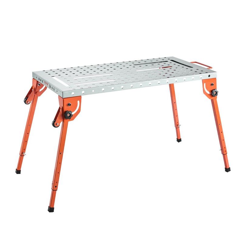Welding Table 44' X 21' 500LBS Folding Workbench With 4-Level Adjustable Height_voghion.com