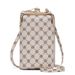 Portafoglio per telefono monogramma da donna - Mini borsa a tracolla multifunzionale con look premium_voghion.com