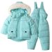 Conjunto de macacão de esqui infantil com forro de lã – Jaqueta e calça de inverno ultraquentes e impermeáveis (90-120 cm) – Roupa de neve à prova de vento para meninos e meninas_voghion.com