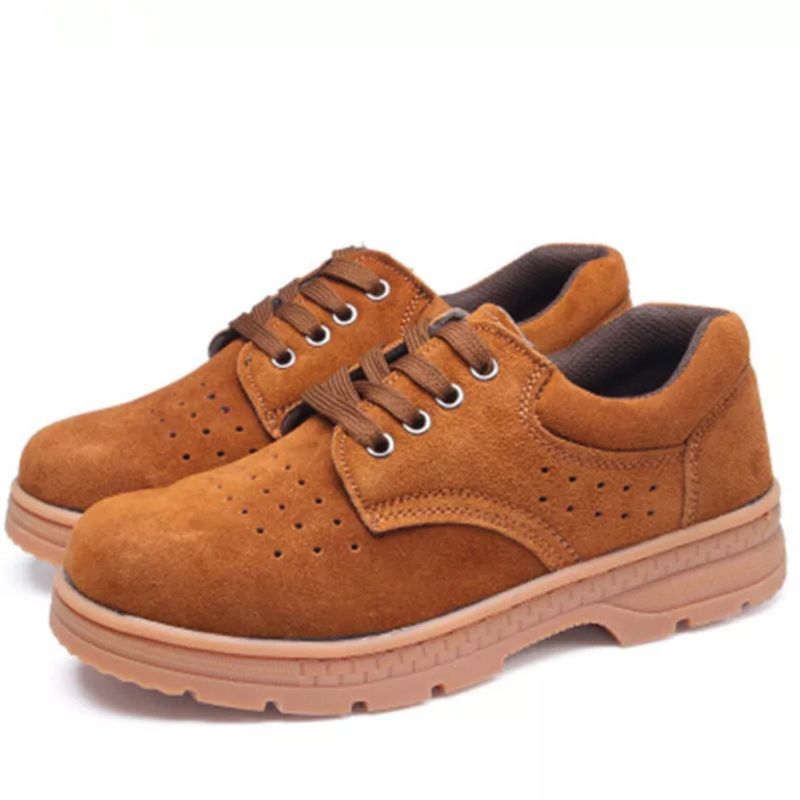 Arbeitsschutzschuhe aus Stahl, Baotong, Anti-Smashing, Anti-Piercing, verschleißfest, rutschfest, Rindsleder, Rippensohle, Sicherheitsarbeitsschuhe, Elektroschweißen_voghion.com