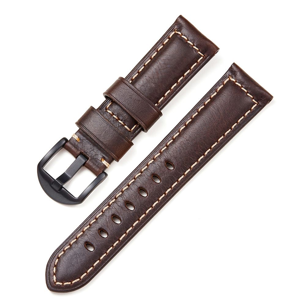 Męski pasek do zegarka z włoskiej woskowanej skóry w stylu vintage do stylowych zegarków o średnicy 18 mm, 20 mm, 22 mm, 24 mm, 26 mm_voghion.com