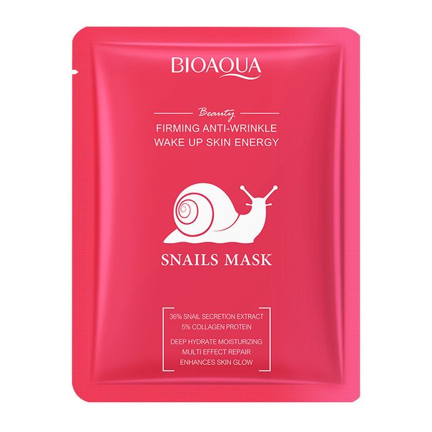 Full English BIOAOUA Snail Multi-effect Repair Hydration Hydrating And Moisturizing Face Mask Sheet_voghion.com