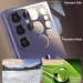Thin Frosted Matte Car Magnetic Case For Samsung S25 S24 S23 Ultra Plus Glass Lens Protector Shockproof Cover_voghion.com