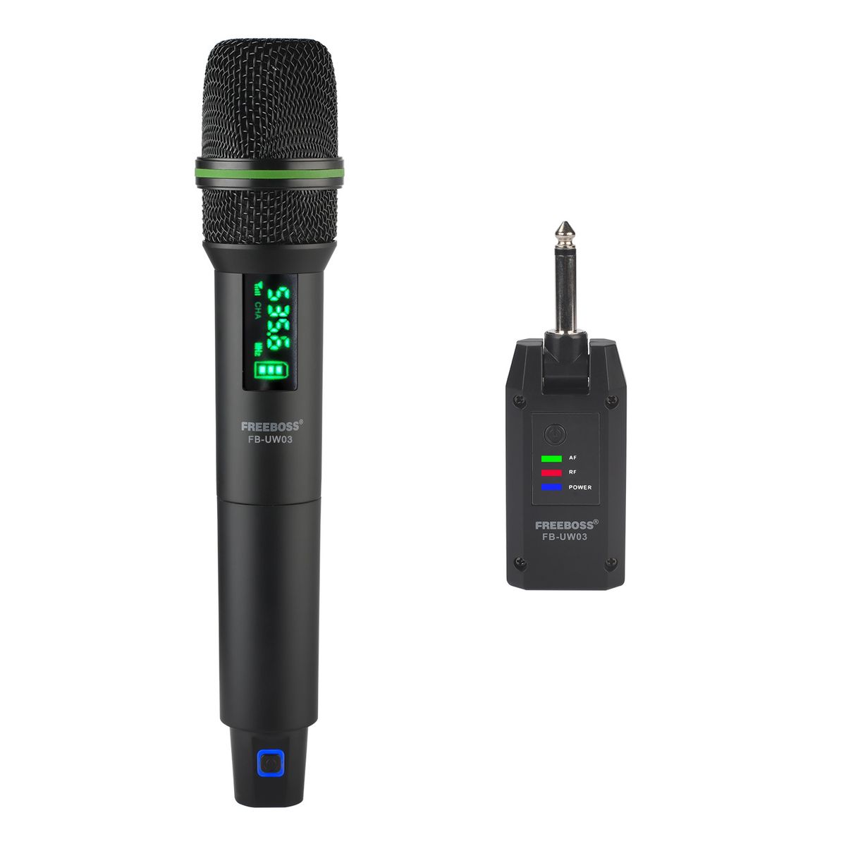 GRATIS 1 Handheld UHF Wireless Mikrofon Einstellbare Frequenz Nierencharakteristik Dynamischer Sender Karaoke Vocal Mic FB-UW03_voghion.com