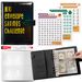 A5 Savings Challenge Notebook With 100-Day Cash Tracker – Motivational Money Planner For Couples & Individuals – Includes 25 Numbered Cards_voghion.com