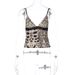 Women's 2024 Summer New Product Sexy Spicy Girl Leopard Print Slim Fit Open Back Strap Bra Top_voghion.com