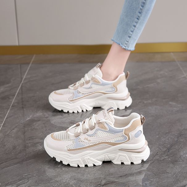 Scarpe sportive casual alla moda per studentesse e donne, primavera e autunno 2024, nuove scarpe da corsa in rete_voghion.com