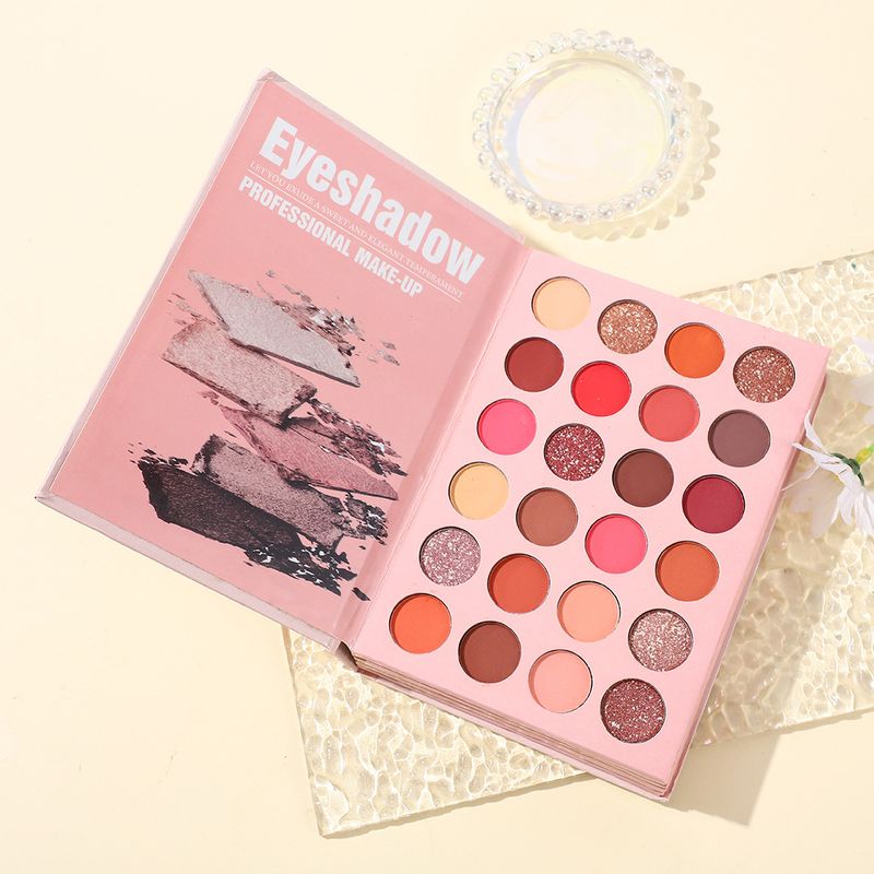 New 24-Color Palette With Shimmering Diamonds, High-End Feel, Matte And Glitter Eyeshadow Makeup Set For Beginners_voghion.com
