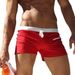 Men's Mid-Rise Sports Boxer Shorts - Solid Color With Secure Zipper & Drawstring (Anti-Slip & Breathable For Gym & Running)_voghion.com