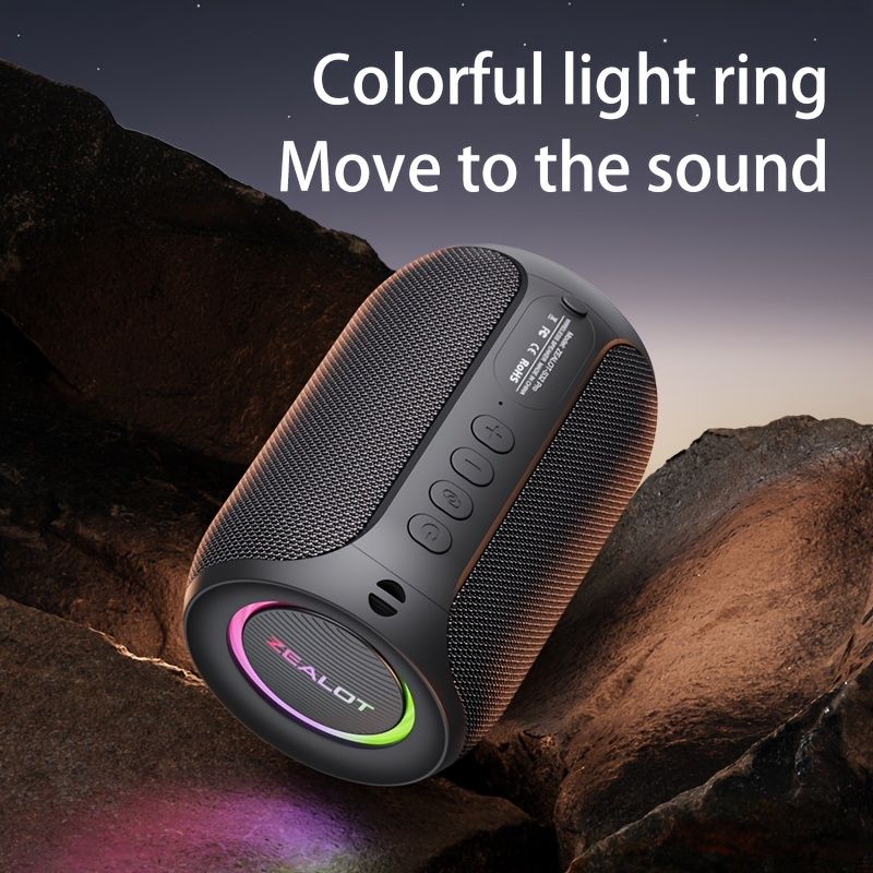 2024 New Style Zealot S32 Pro 15W Wireless Speakers, Outdoor Portable Subwoofer Speaker, Wireless Speaker, Dual Pairing, 3600MAh Battery, 12 Hours Pl_voghion.com