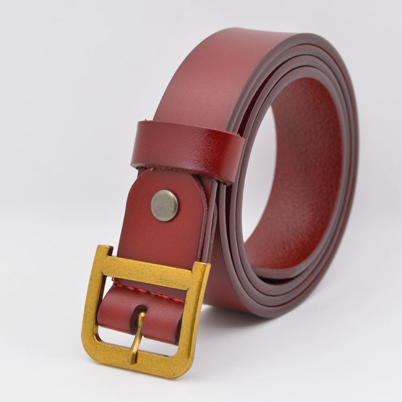 Nouvelle ceinture en cuir pour hommes et femmes, ceinture polyvalente en cuir de vache coréen, décoration pour femmes, ceinture de mode décontractée, ceinture en jean_voghion.com