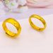 Authentic Sand Gold Ring Couple In Wedding Color, With Smooth Surface Plated Simulation That Will Not Fade For A Long_voghion.com