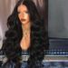 synthetic wig black high-temperature silk large wavy and fluffy without bang_voghion.com