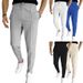 2023 Summer New Men's Waffle Drawstring Sports Casual Pants_voghion.com