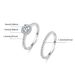 Ensemble de bagues pour femme en argent sterling S925 et zircons – Bagues élégantes et empilables pour un usage quotidien, tailles 5 à 10. Ensemble de bagues incrustées de zircons, luxe léger._voghion.com