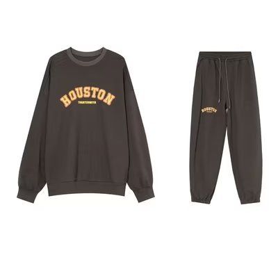 Muška odjeća Harajuku jesenske modne umjetničke majice, trenirke i hlače, svestrana ležerna odijela, lazy i novi stilovi za muškarce_voghion.com