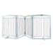 Cancello per cani W Dog Freestanding Narrow 96.5 Expandab Wide Gate Panels Cancello pieghevole Passaggi 32 per 4 cani X Pet Standing H Gate_voghion.com