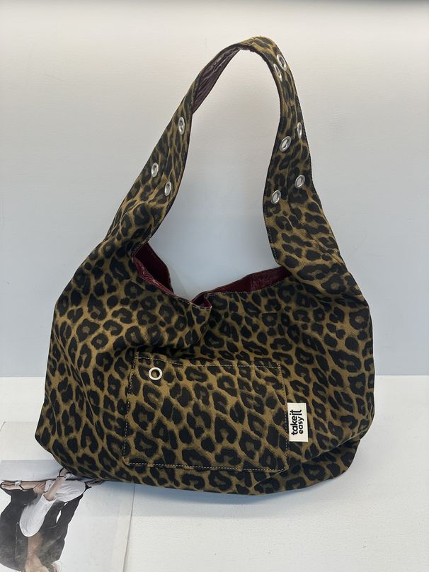 Women's Large Capacity Leopard Print Shoulder Bag 2025 Fall/Winter New Arrival_voghion.com