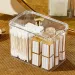 Square Cotton Swab Organizer - Dustproof Makeup Storage_voghion.com