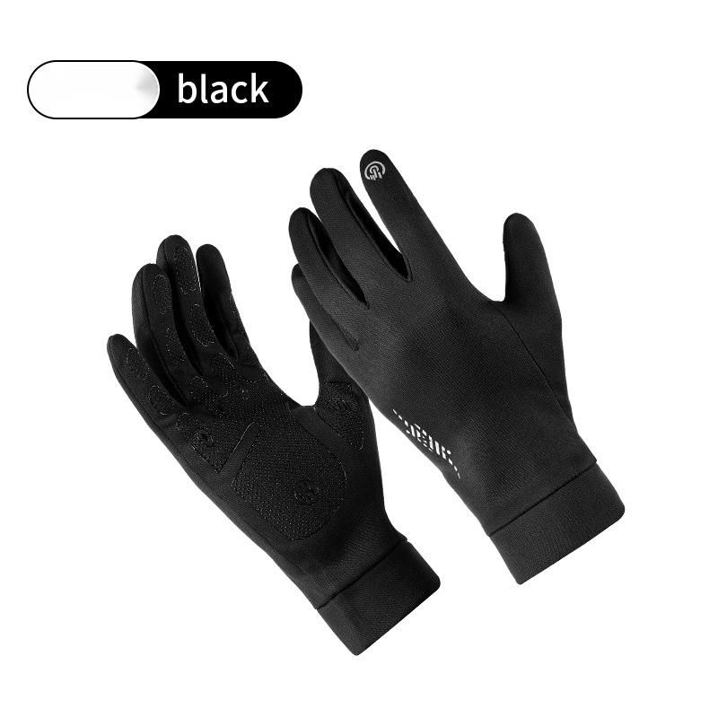 Outdoor Motorcycle Gloves For Men Winter Fleece Lined Warm Waterproof Electric Bike Handlebar Cover Touchscreen Full_voghion.com