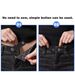 HEIßER 5 teile/los Elastische Taille Extender Einstellbare Bund Expander für Frauen Männer Jeans Hosen Taste Extender_voghion.com