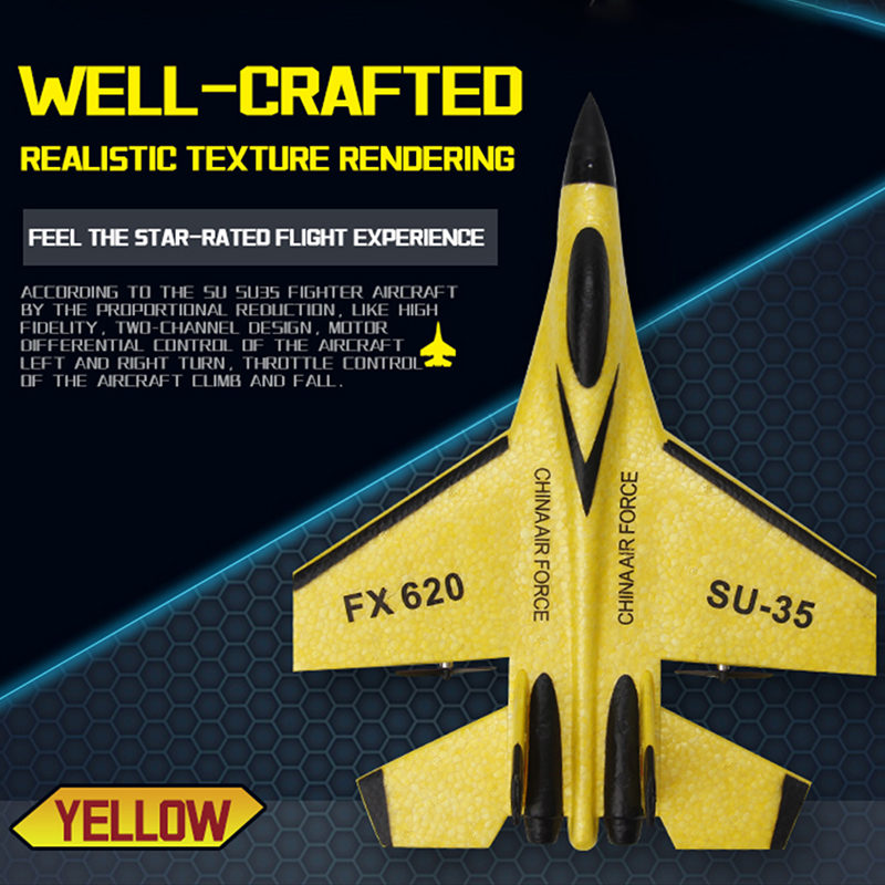 RC Foam Aircraft SU-35 Plane 2.4G Radio Control Glider Remote Control Fighter Plane Glider Airplane Foam Boys Toys for Children_voghion.com