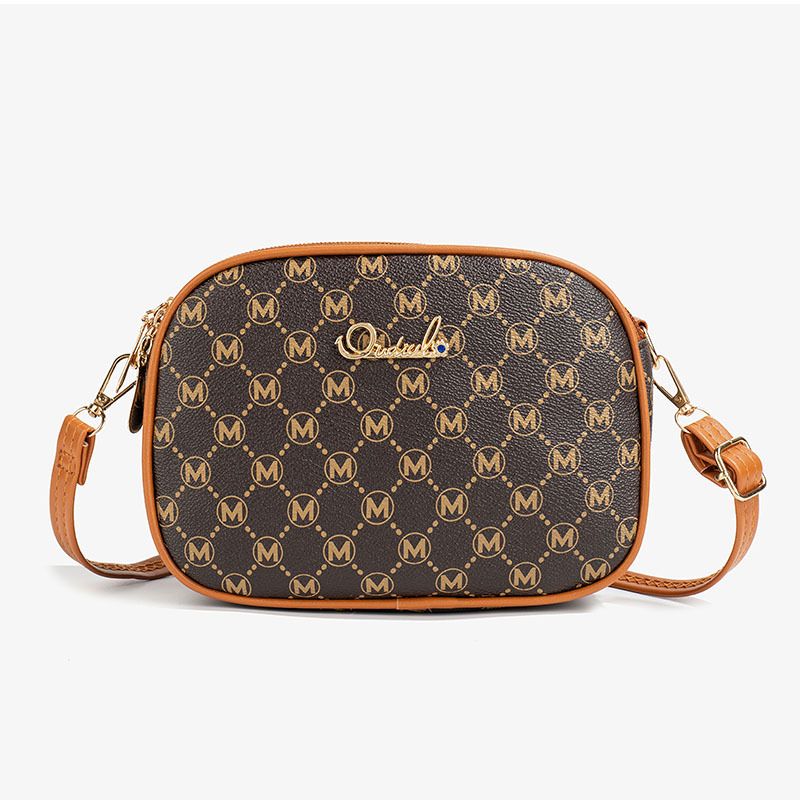 Women's Vintage Print Camera Bag - Crossbody Purse With Triple Zippers (Spacious Retro Shoulder Bag For Daily Commute)​​_voghion.com