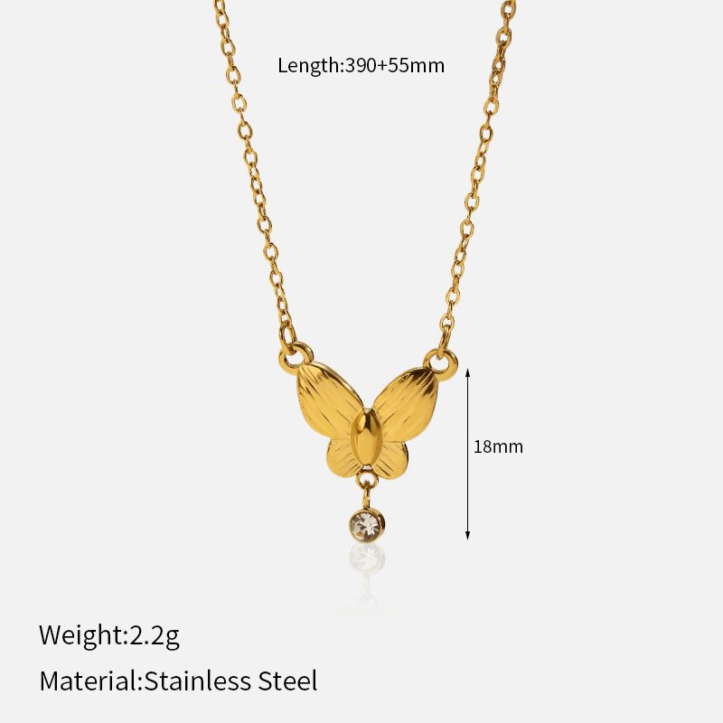 Set di collane con clavicola color oro, serie di gioielli alla moda con texture irregolare_voghion.com