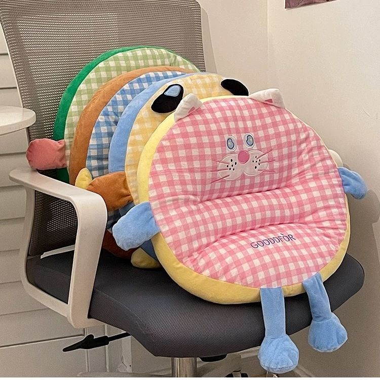 Coussin rond pour bureau, coussin de siège épais pour dortoir, pour une position assise prolongée_voghion.com