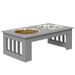 Hunde-Futterstation Rutschfest, 44x15cm, Grigio, 0,9L Pro Napf_voghion.com