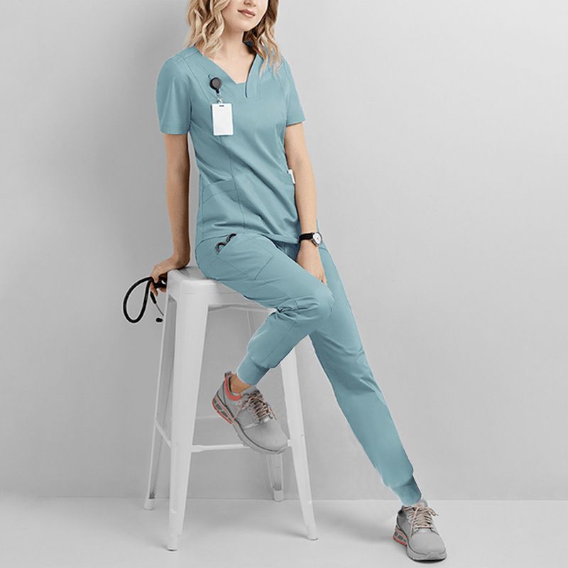 Quick-drying Medical Work Clothes Oral Dentist Operating Room Isolation Clothes Summer Thin Wash Clothes_voghion.com