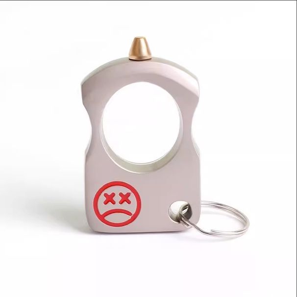 Anillo de nudillos de autodefensa de 4 dedos - Rompecristales táctico para escape de emergencia, herramienta de seguridad para el coche, ligero y duradero_voghion.com