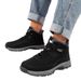 Women's Winter Fleece Lined Thickened Anti-Slip Snow Wide Last Large Size Walking Boots Velcro Cotton Shoes_voghion.com