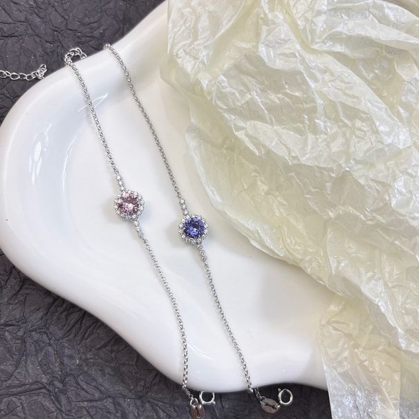 Bracciale in argento con cielo stellato, pietra grande e piccola, moissanite, per donna, colore D, 1 carato, gioielli da trasmissione in diretta_voghion.com